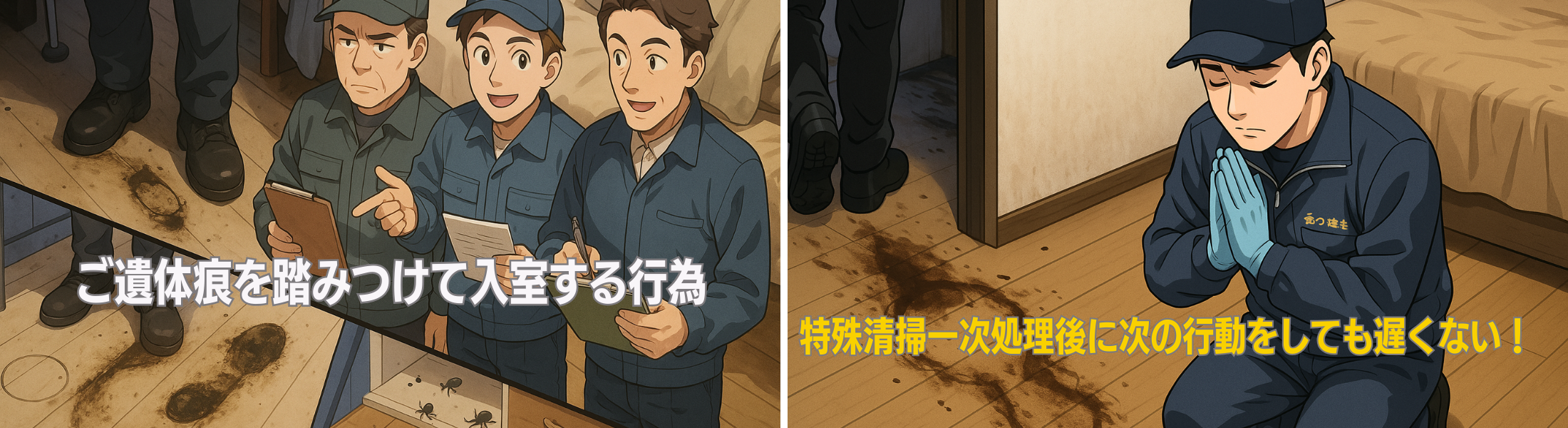 特殊清掃一次処理はモラルの問題
