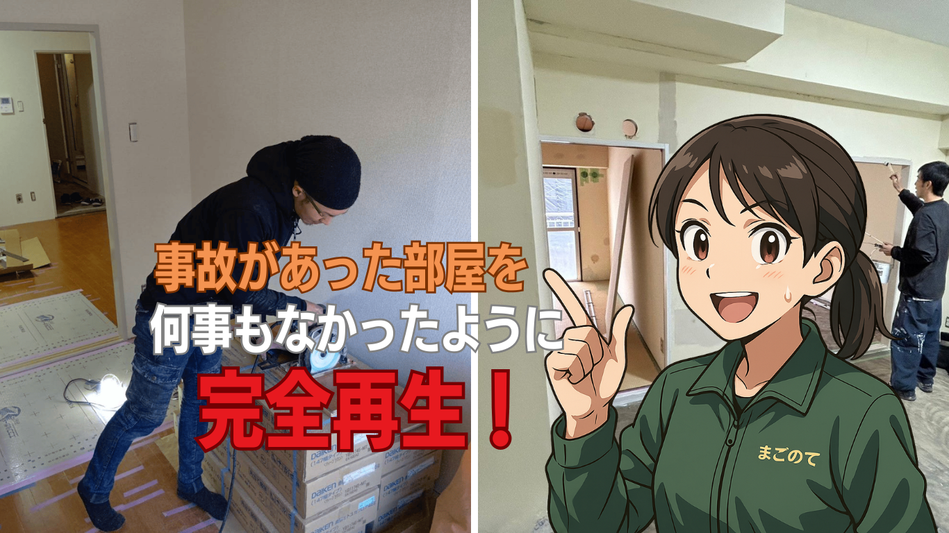 事故物件と呼ばせない部屋の再生技術