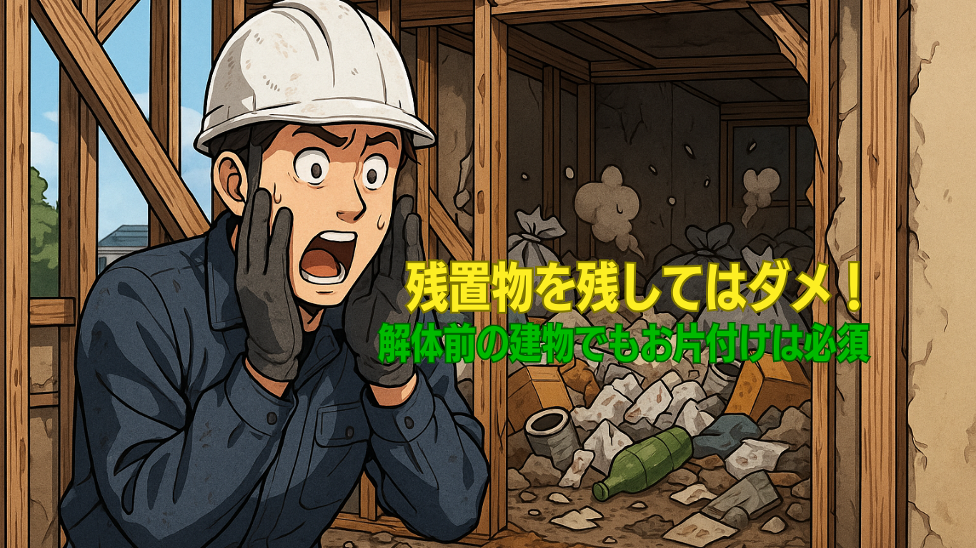 団地の残置物撤去