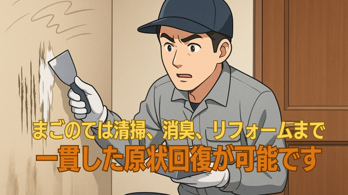 一貫した原状回復が可能です