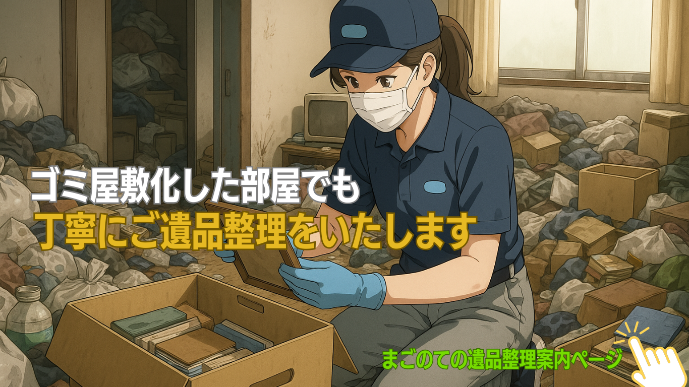 ゴミ屋敷化した部屋の遺品整理