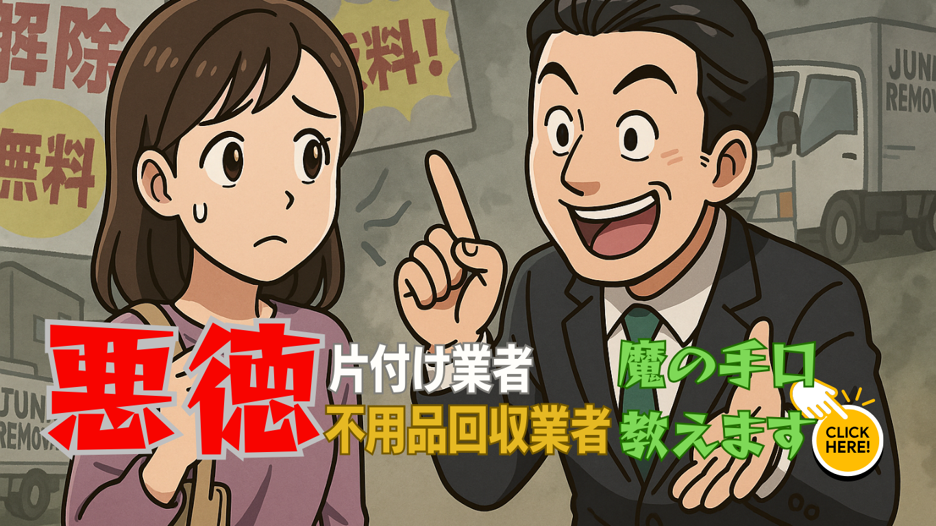 詐欺的ゴミ屋敷片付け業者