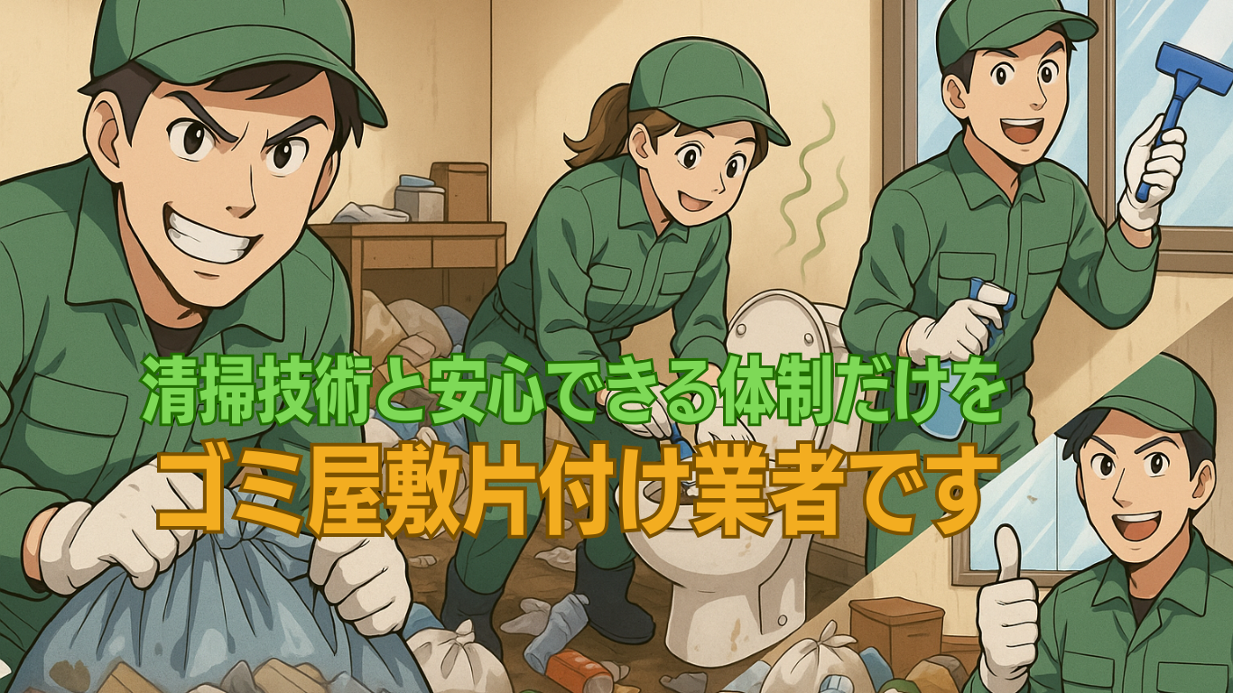 安心安全なゴミ屋敷片付け業者まごのて