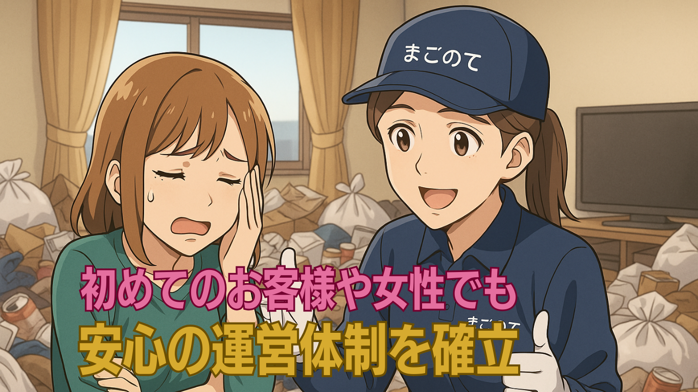 初めてのお客様でも安心の運営体制