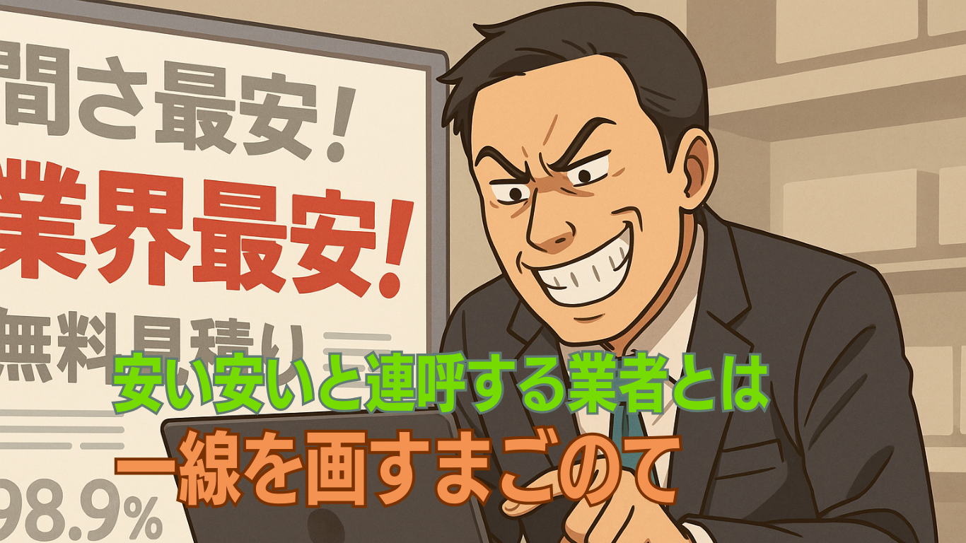業界最安値？笑わせるな