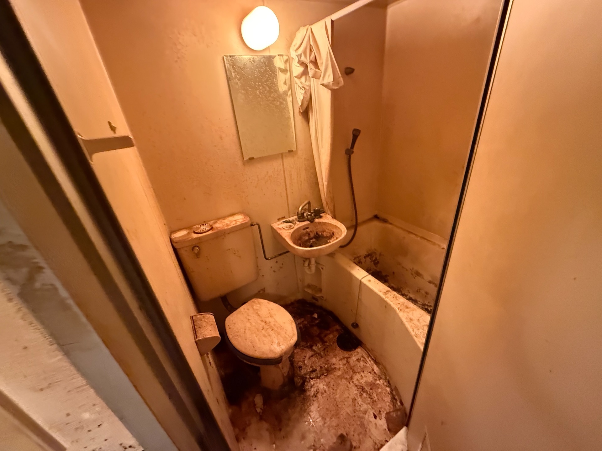 ゴミ屋敷で汚れたトイレやお風呂