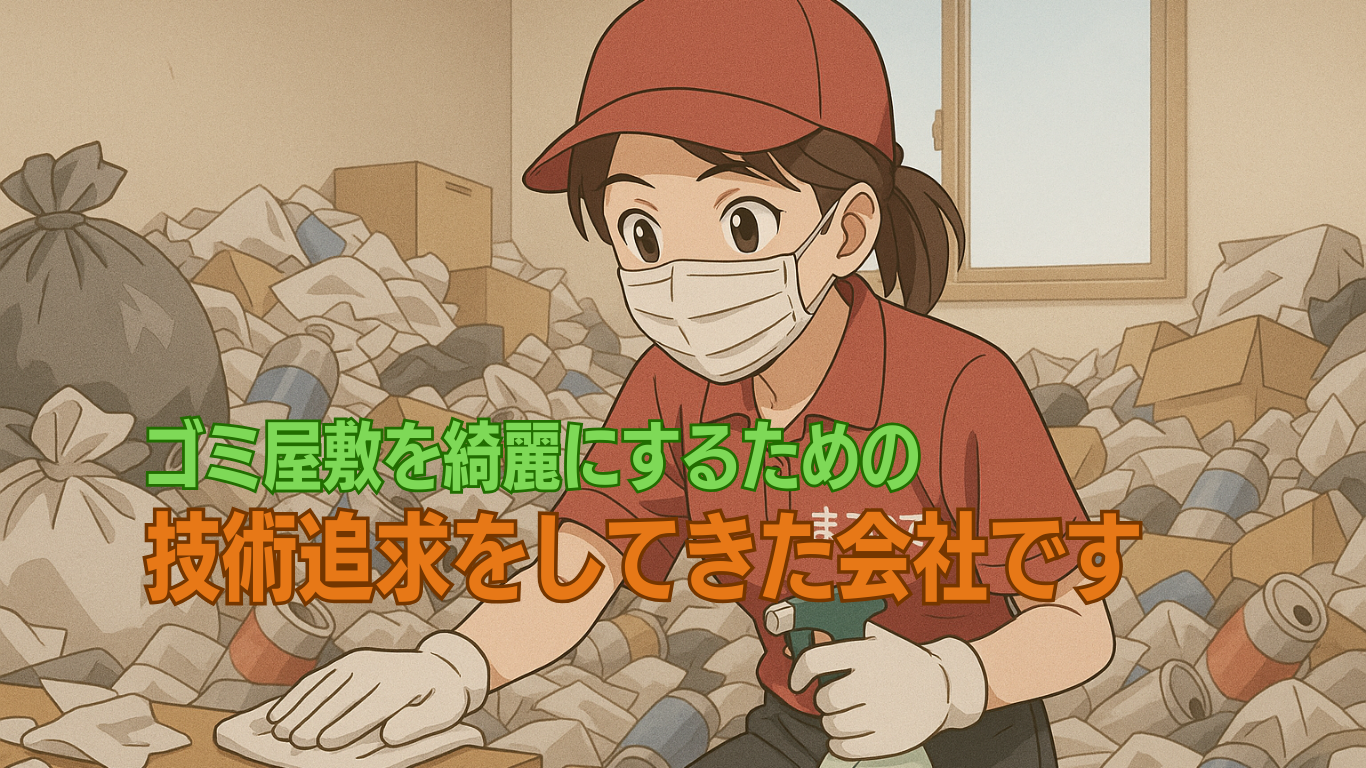 ゴミ屋敷の片付け技術は日本一