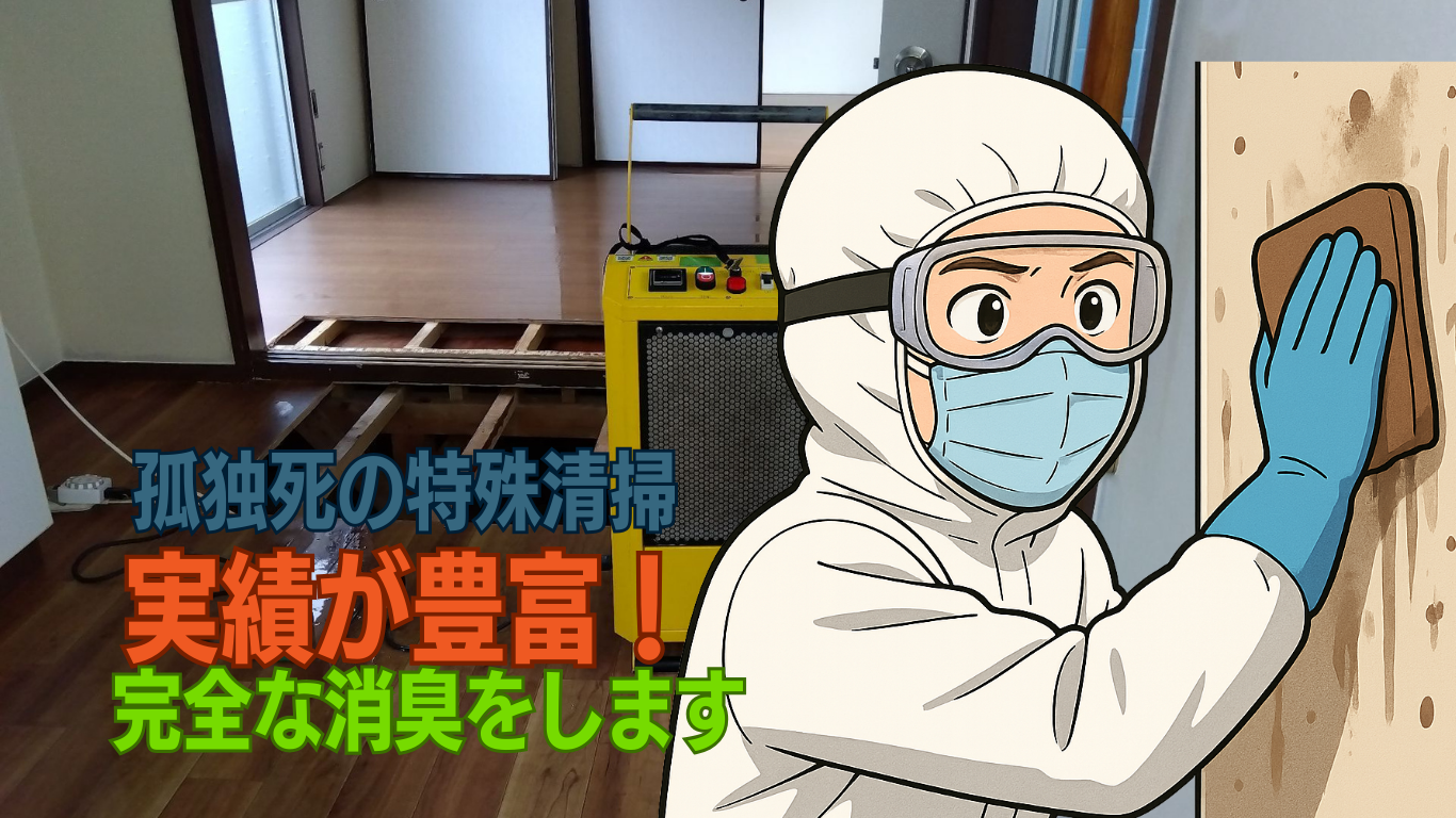 孤独死の特殊清掃も対応できるまごのて