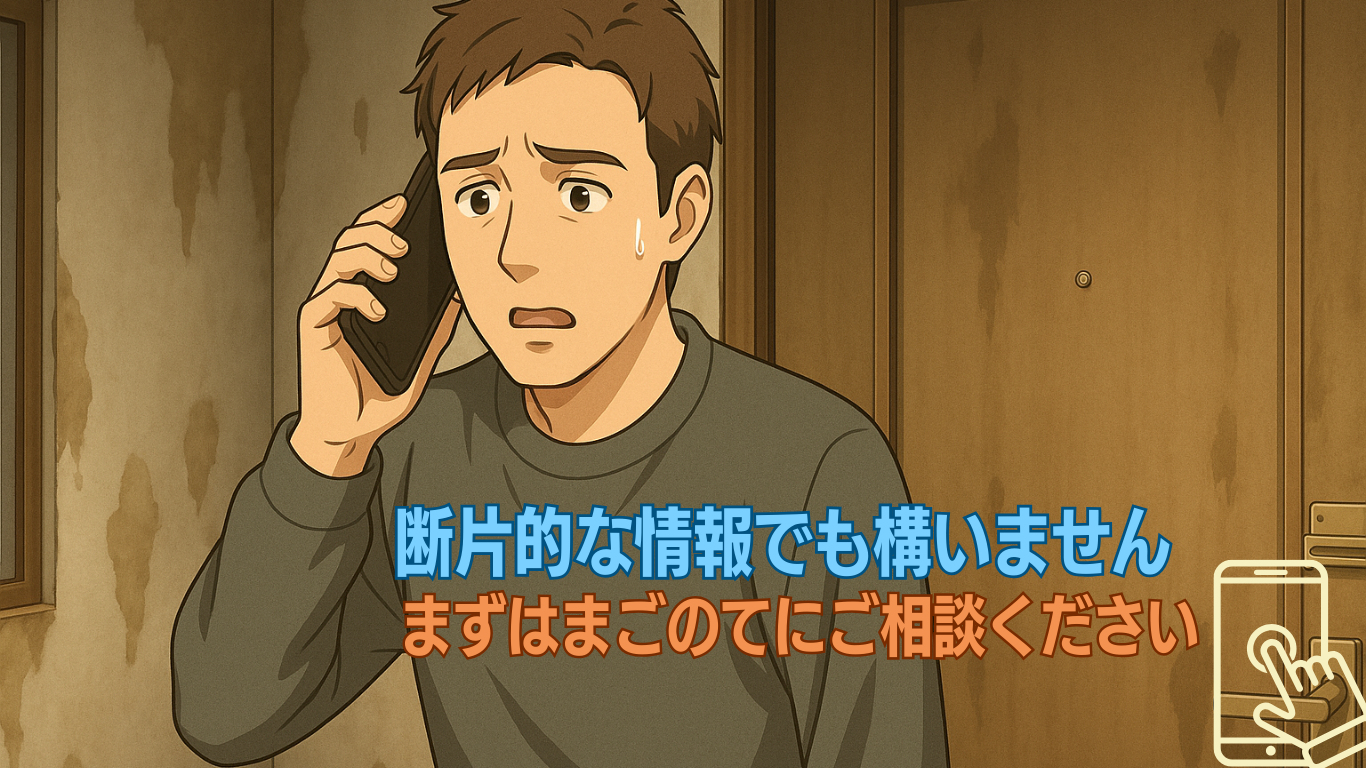 まごのてに特殊清掃相談をする