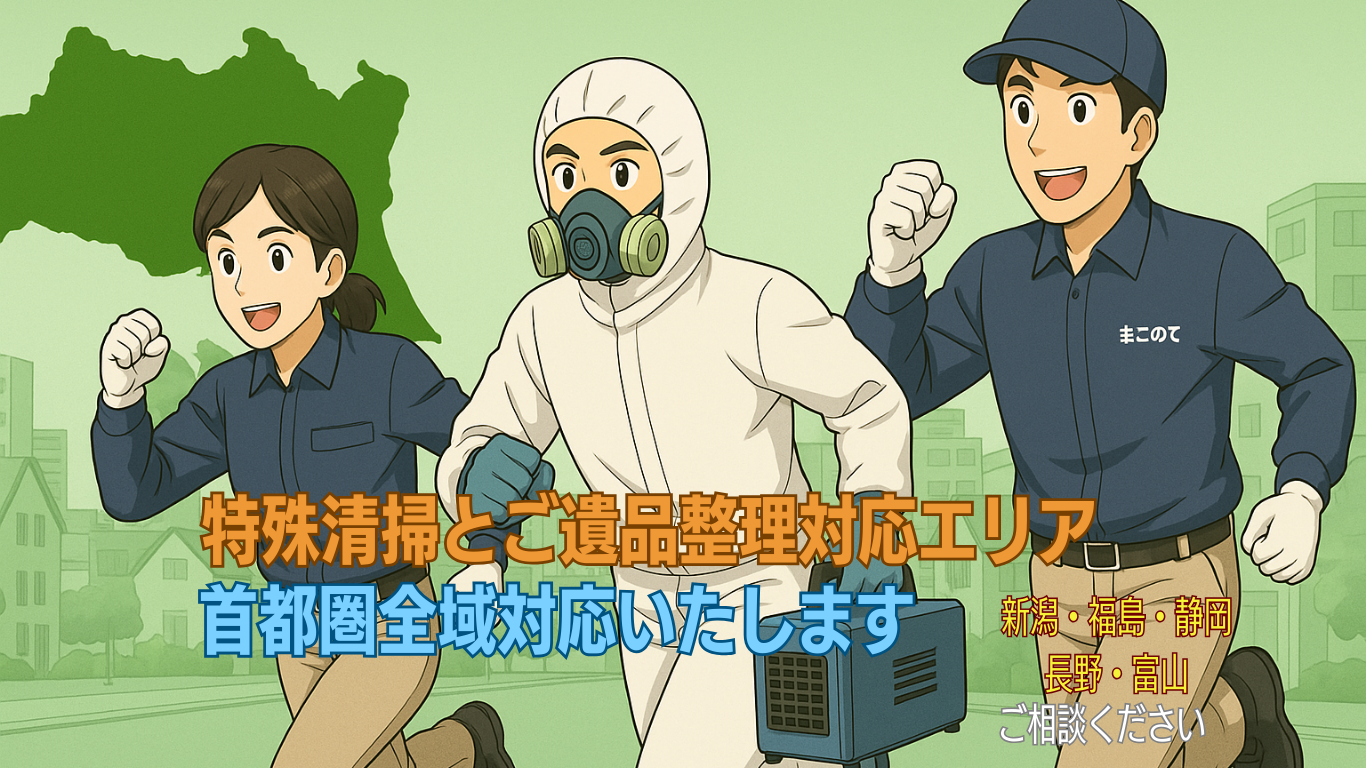 まごのての特殊清掃/静岡、福島、新潟、ご相談ください