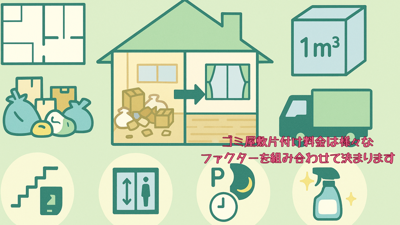 ゴミ屋敷片付け料金の決まり方