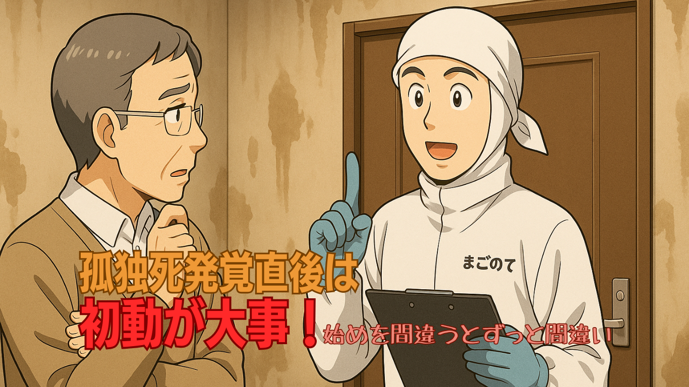 孤独死の特殊清掃一次処理
