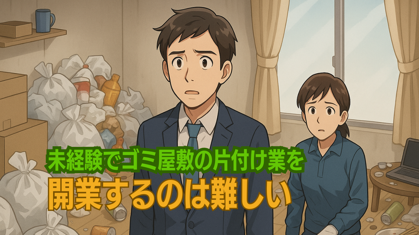 未経験でのゴミ屋敷片付け業に参入は難しい