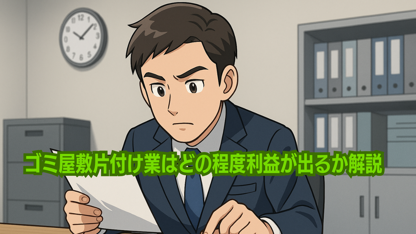 ゴミ屋敷片付け業者の稼ぎ