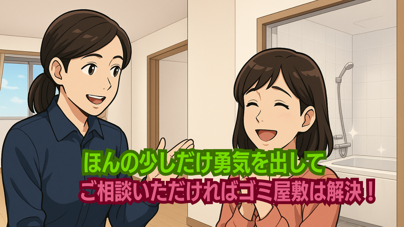 少しだけ勇気を出せばゴミ屋敷は解決します