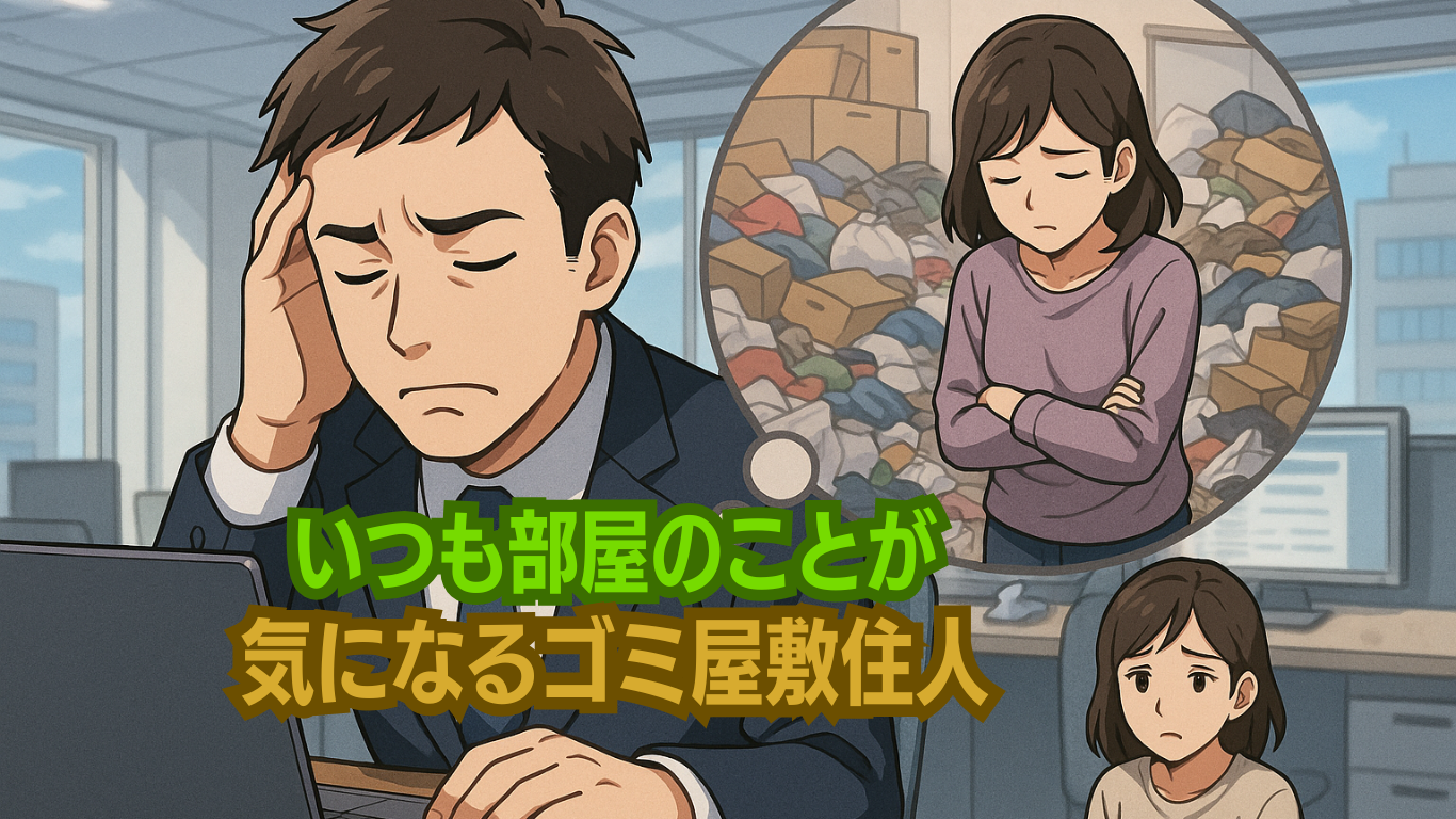 ゴミ屋敷住人はいつも部屋のことで悩んでる