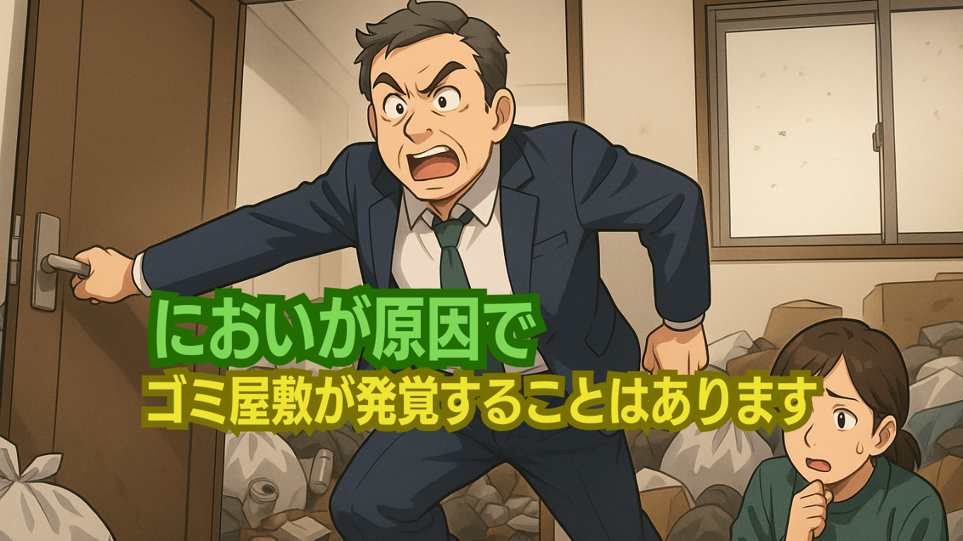 臭いでバレるゴミ屋敷