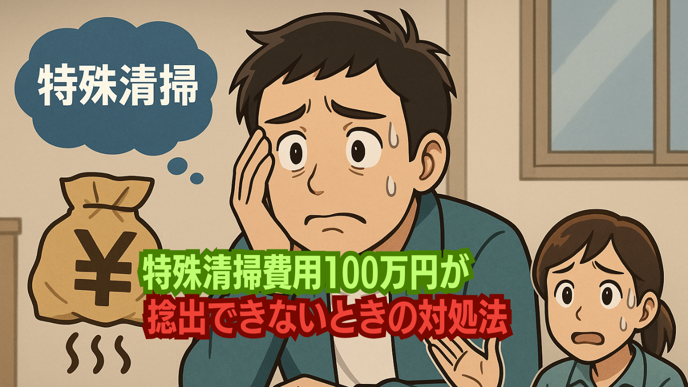 特殊清掃費の100万円が払えない時