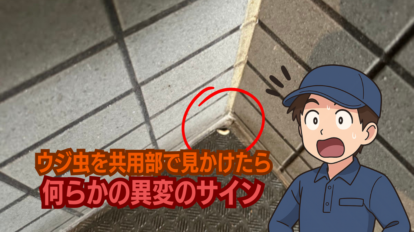 共用部のウジ虫も異変のサイン