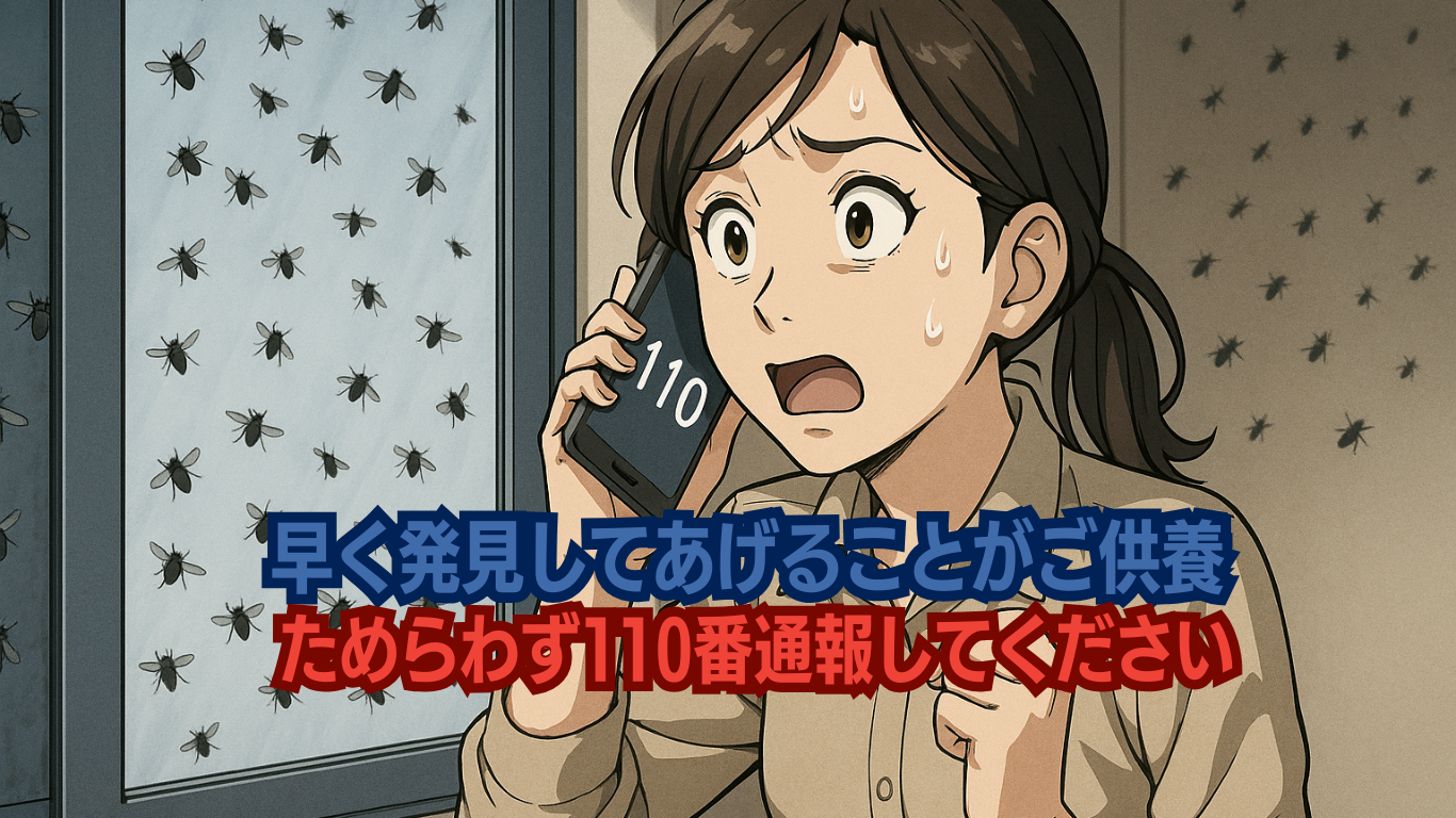 故人の供養のためにも早急に通報