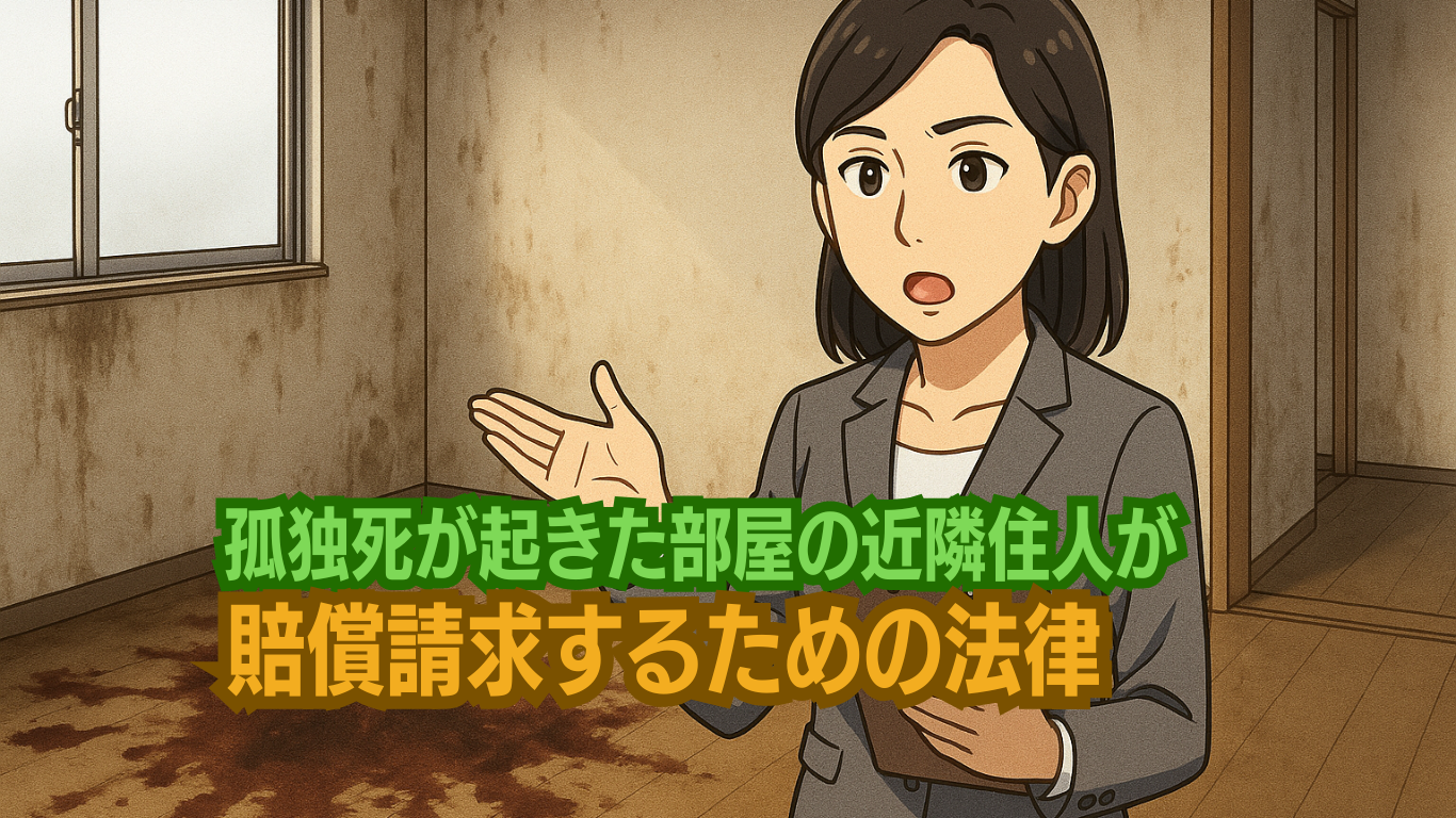 孤独死が起きた部屋による損害賠償請求