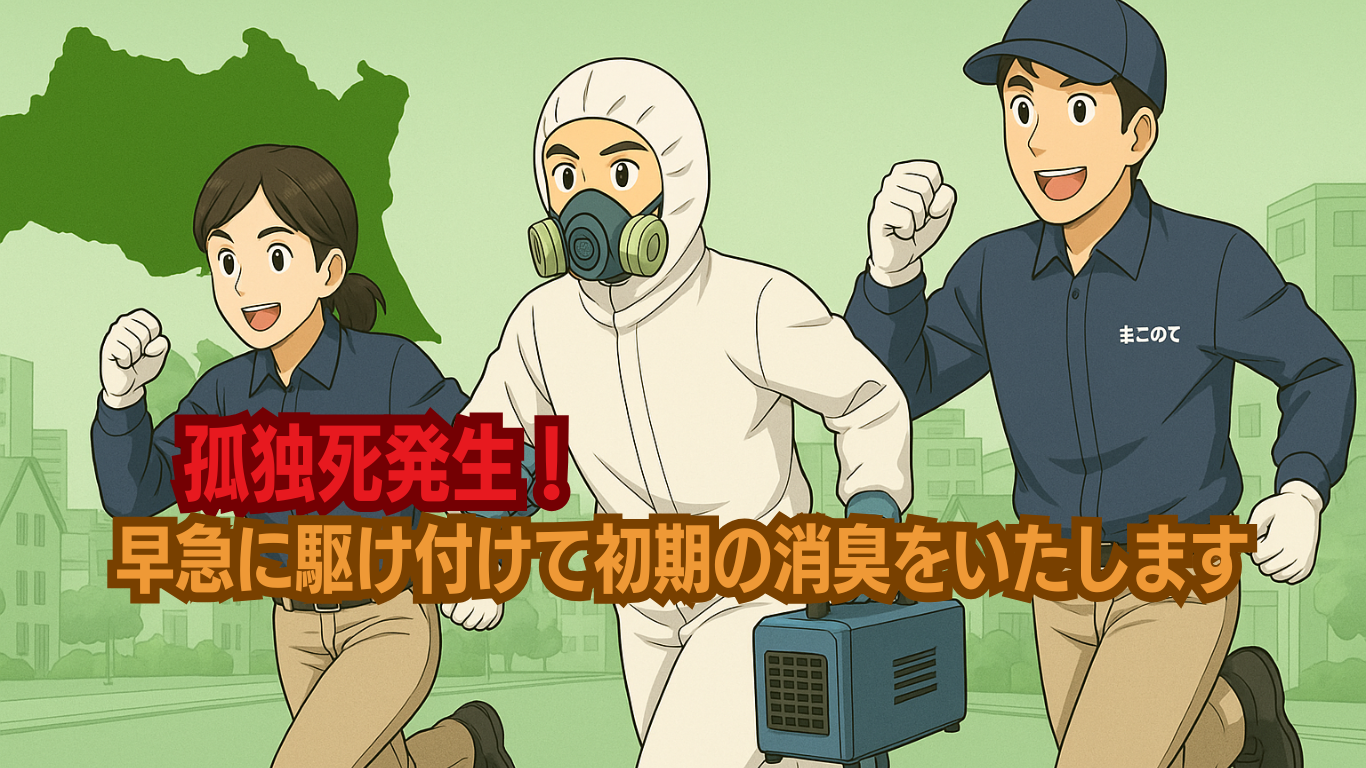 孤独死が起きて隣に臭いが漏れてる！