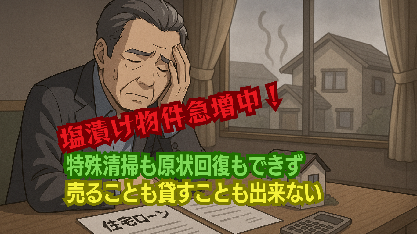 特殊清掃ができなくて売ることもできないアパート急増中
