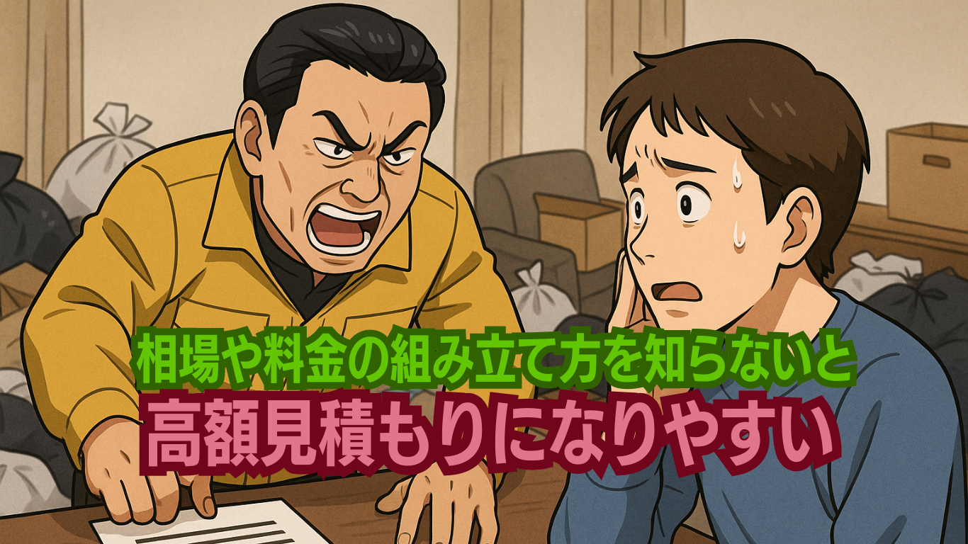 不用品回収屋が出すゴミ屋敷の見積もり