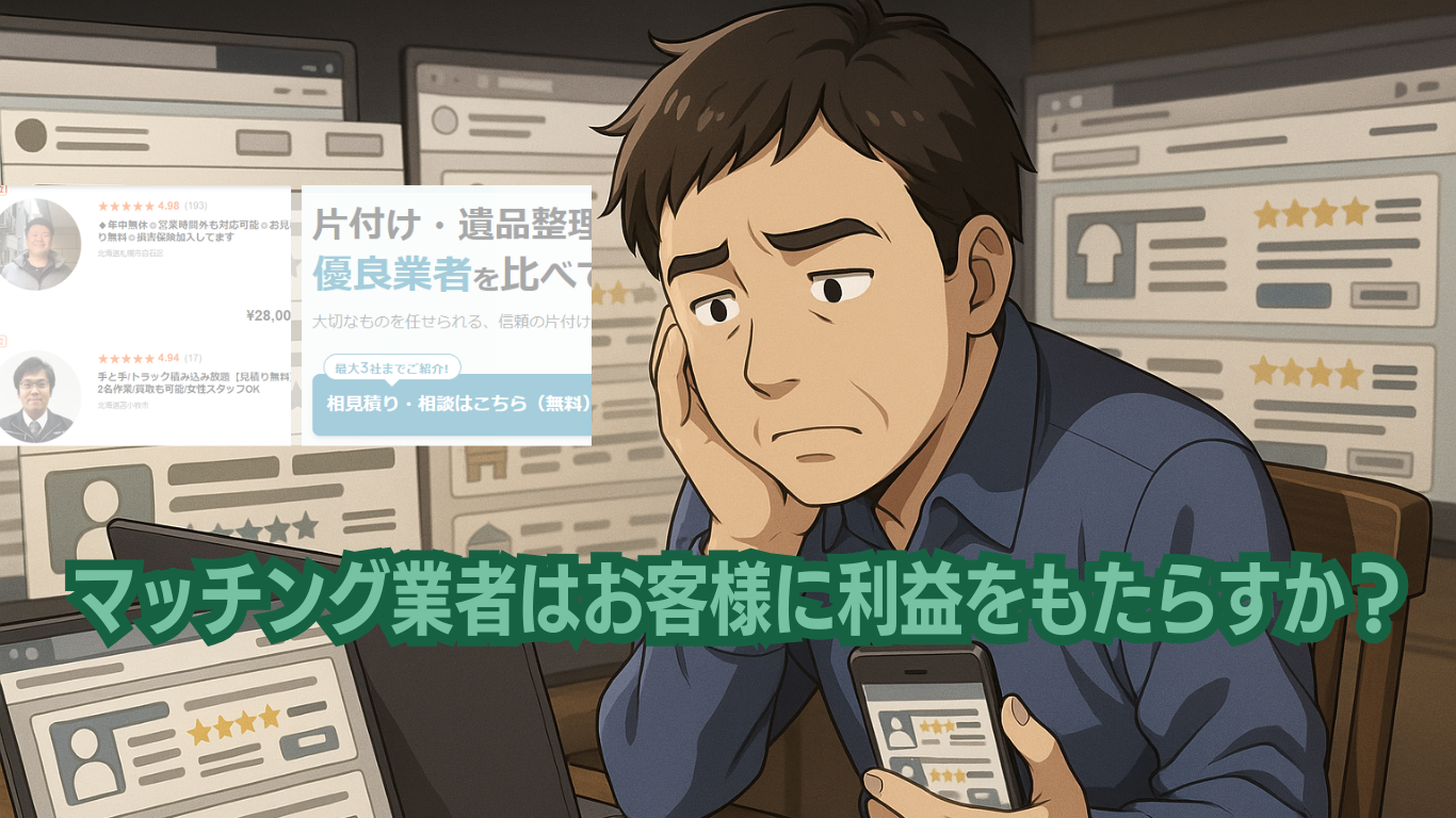マッチング業者はお客様に利益をもたらすか？
