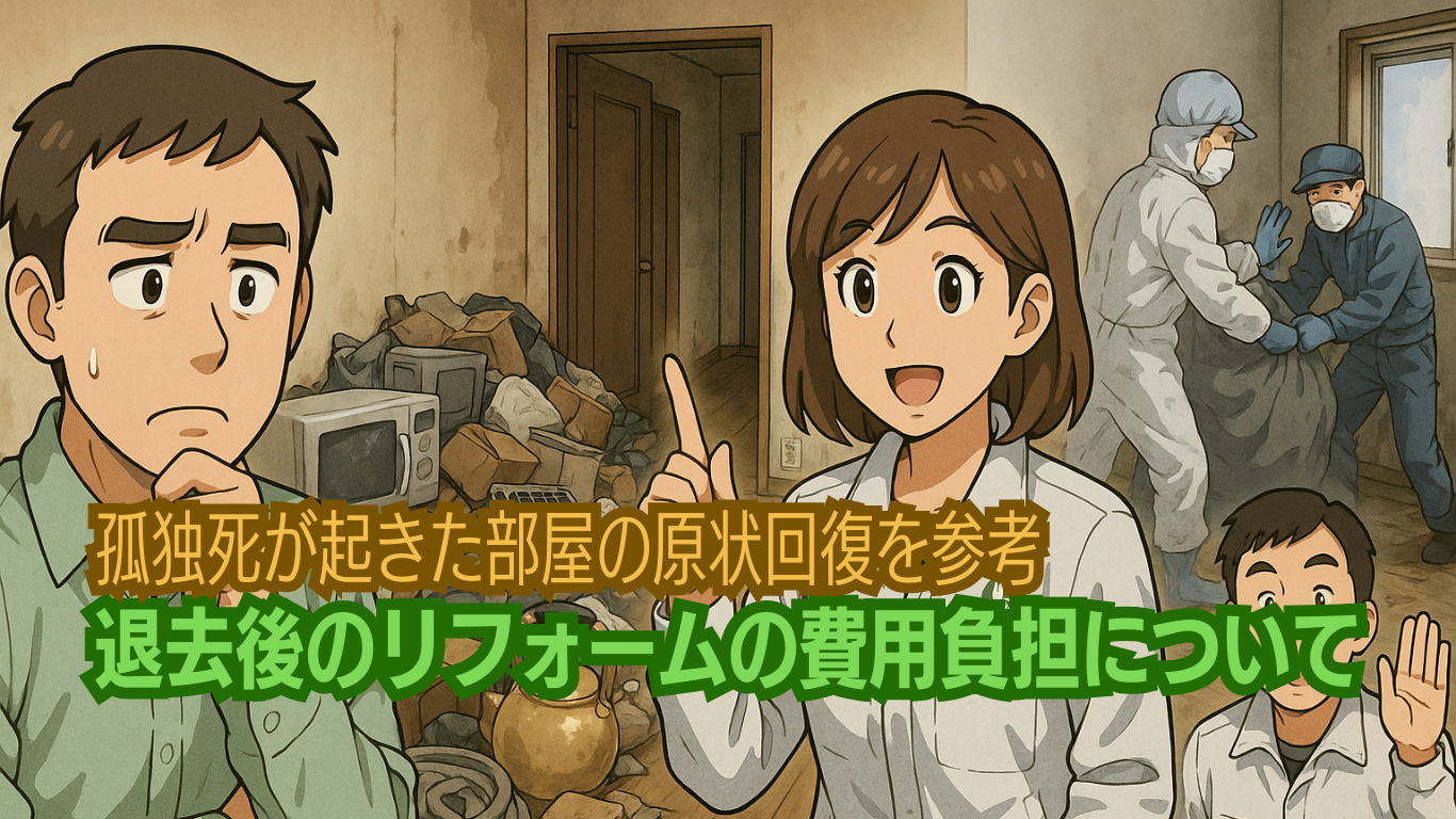 退去時のリフォーム費用について