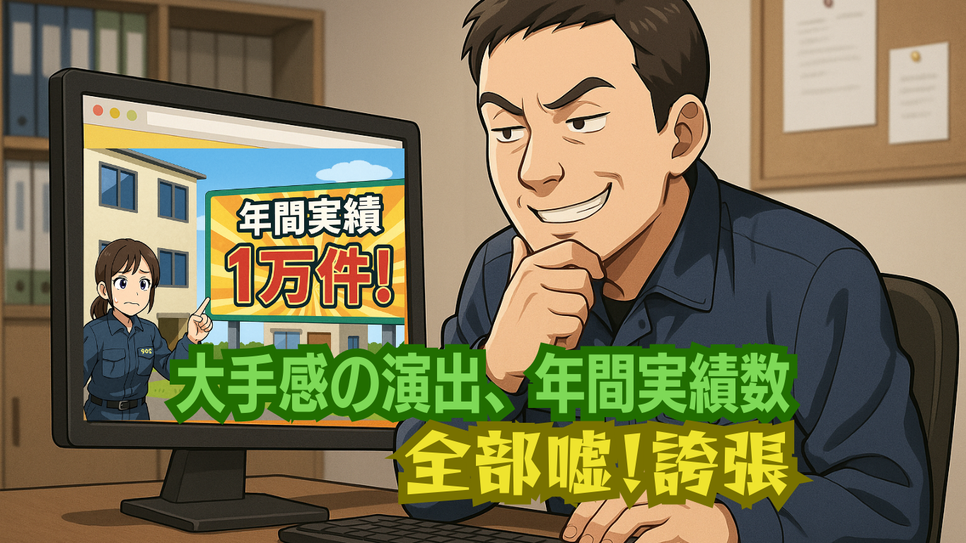 誇張しすぎの年間実績