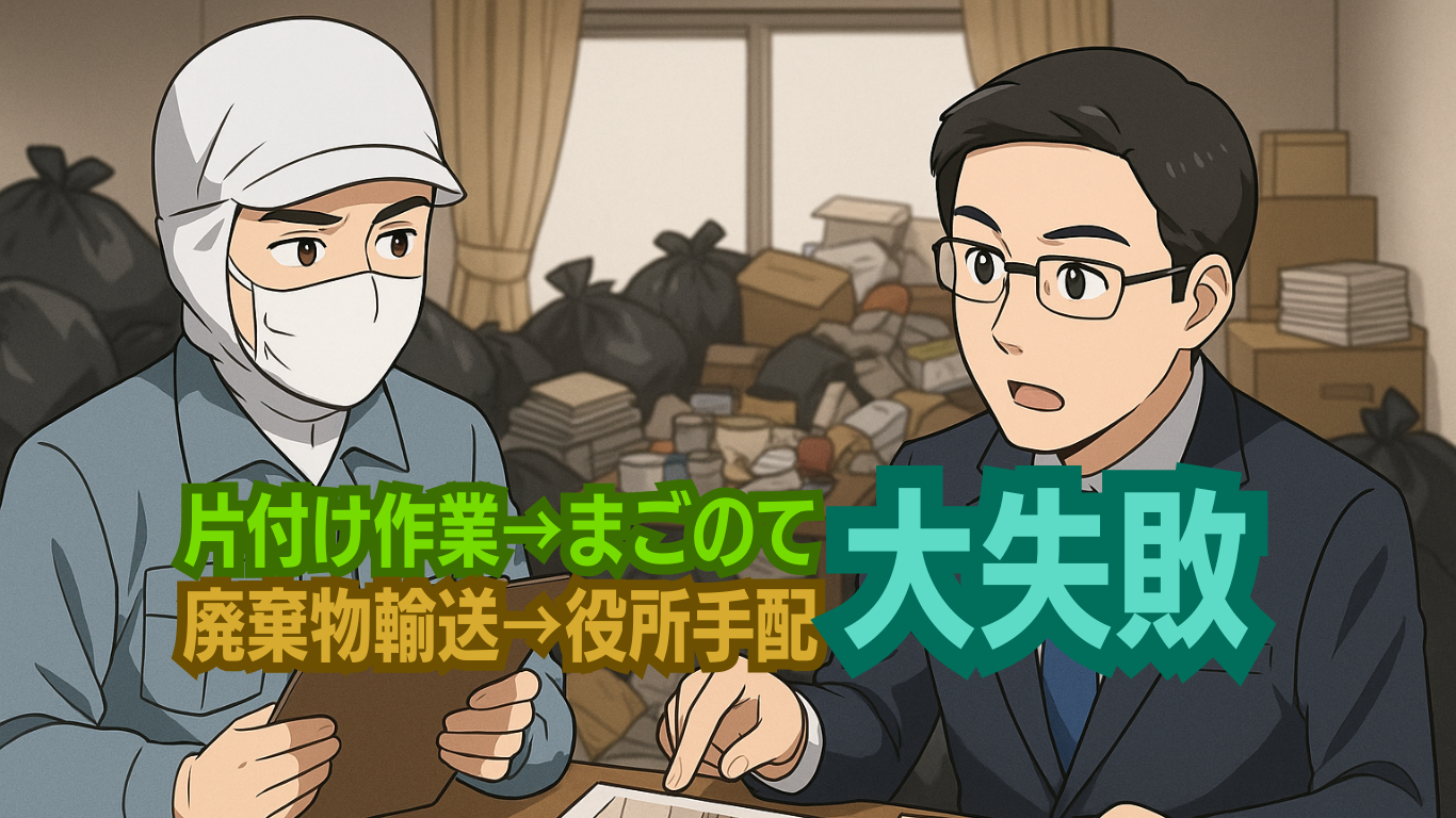 役所とコラボしたゴミ屋敷片付け