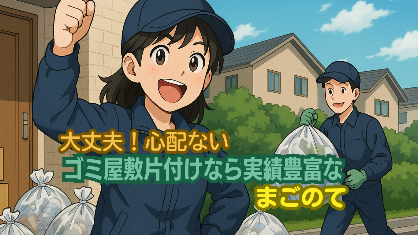 東京のゴミ屋敷片付けなら絶対に安心のまごのて