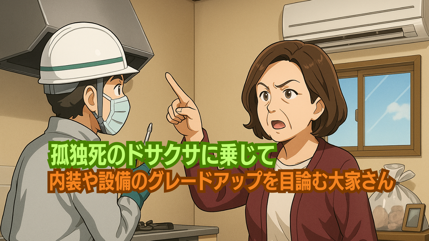 孤独死で内装のグレードアップ