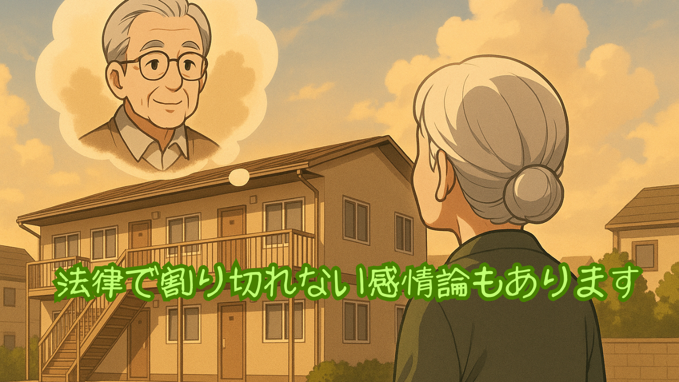 法律で割り切れない感情論もあります