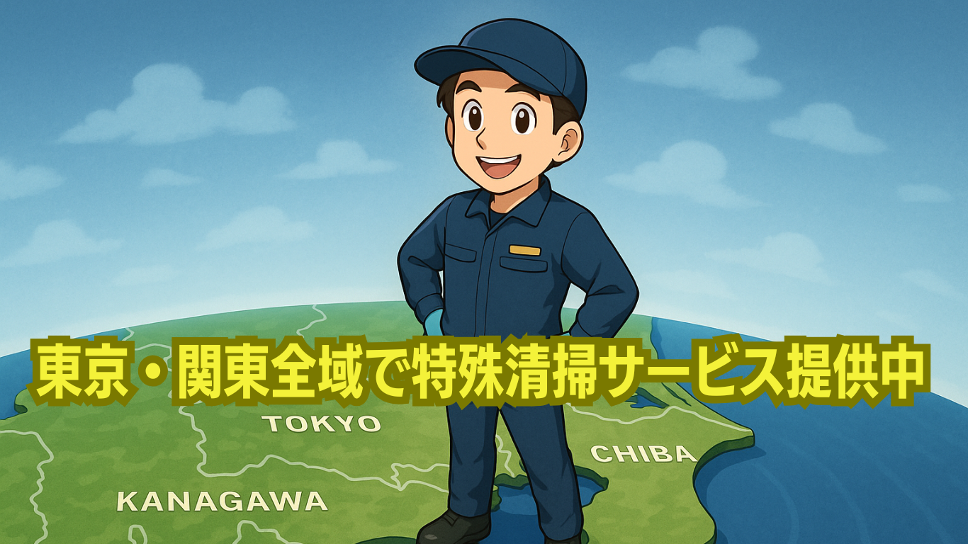 東京近辺なら即日の特殊清掃可能