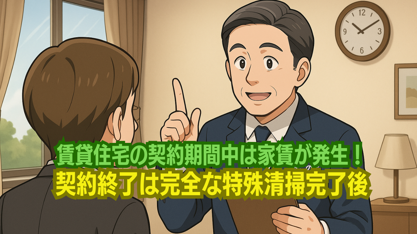 特殊清掃が終わってはじめて賃貸借契約終了