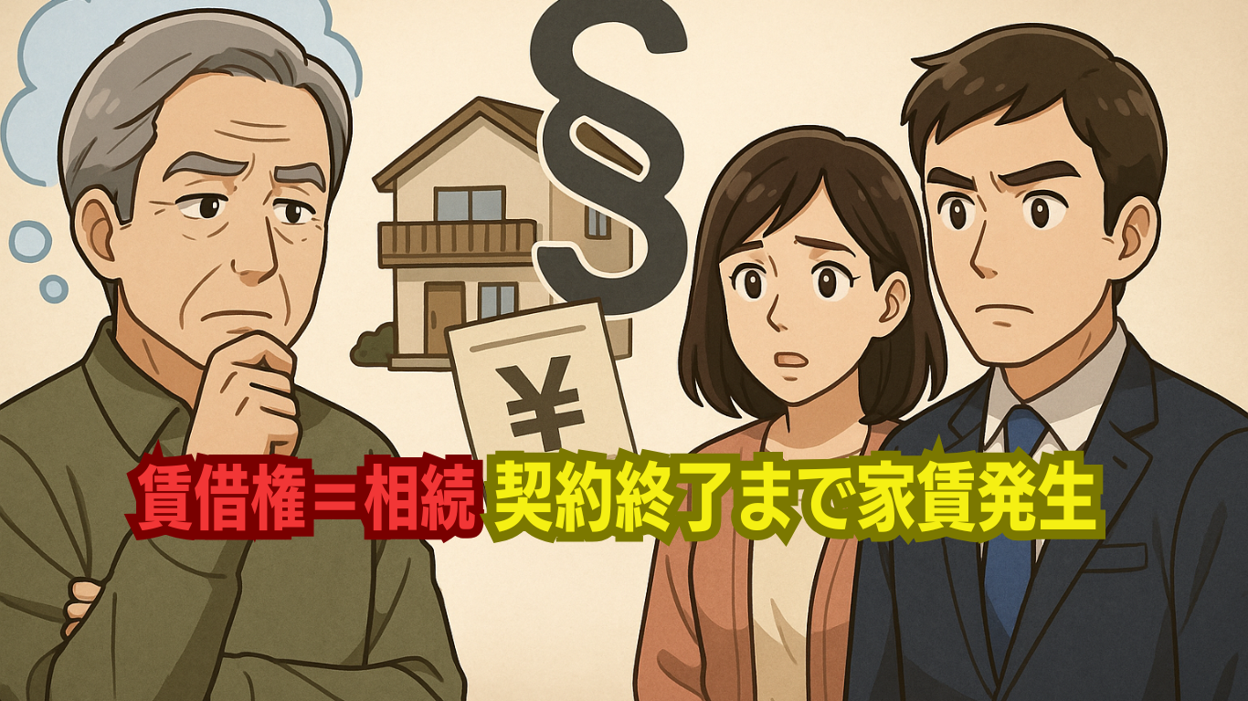賃借権は相続されるので家賃も払わなければいけない