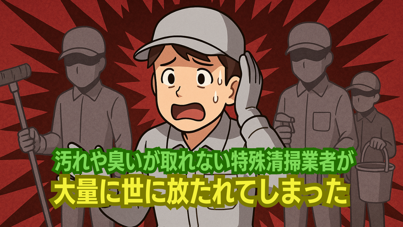 技術のない特殊清掃業者が生まれた理由