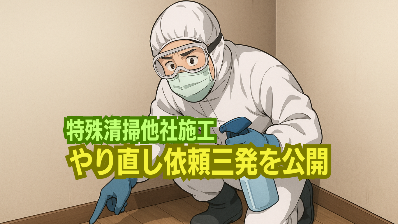 下手くそ特殊清掃業者を公開処刑