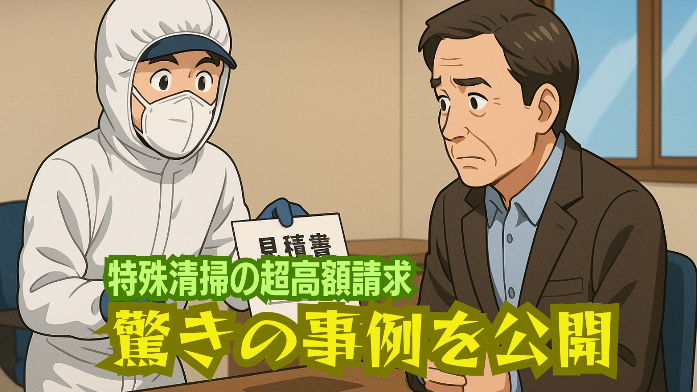 見積もり関係書類からわかる特殊清掃業者の技量