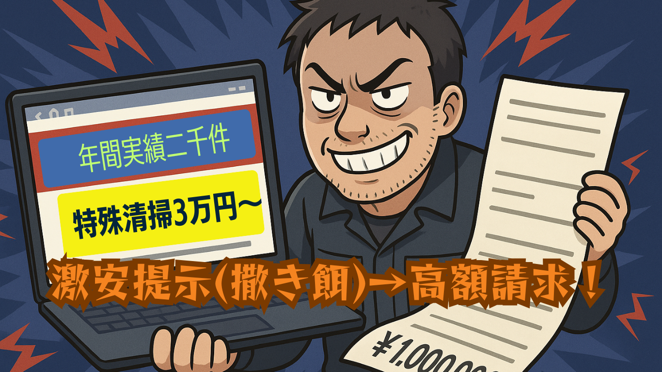 悪徳特殊清掃業者の手口