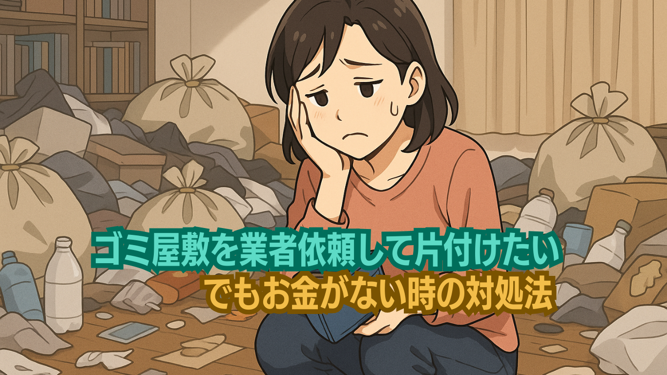 お金が無い人がゴミ屋敷を片付ける方法