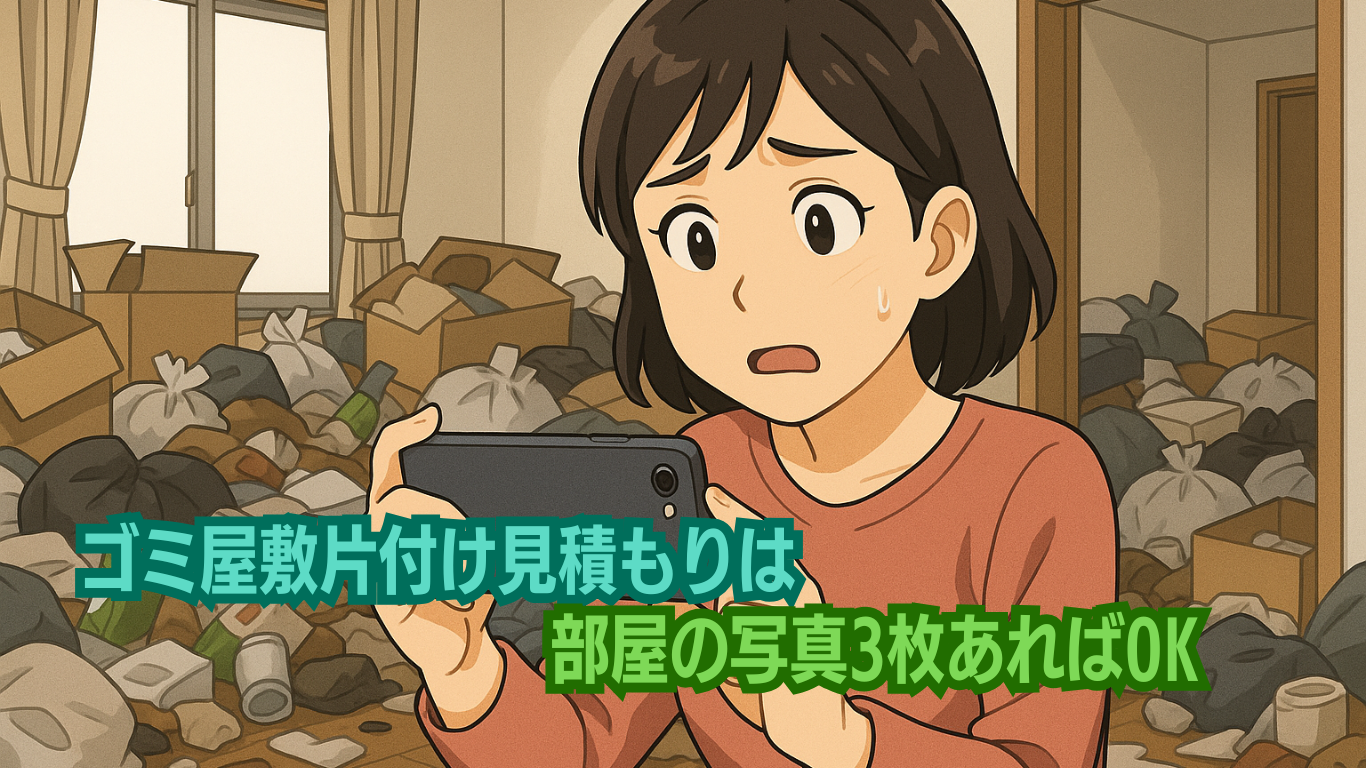 ゴミ屋敷の片付け見積もりは写真三枚あればOK