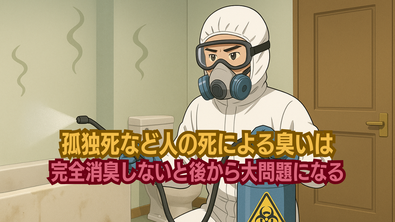孤独死が起きた部屋は完全な消臭をすべき