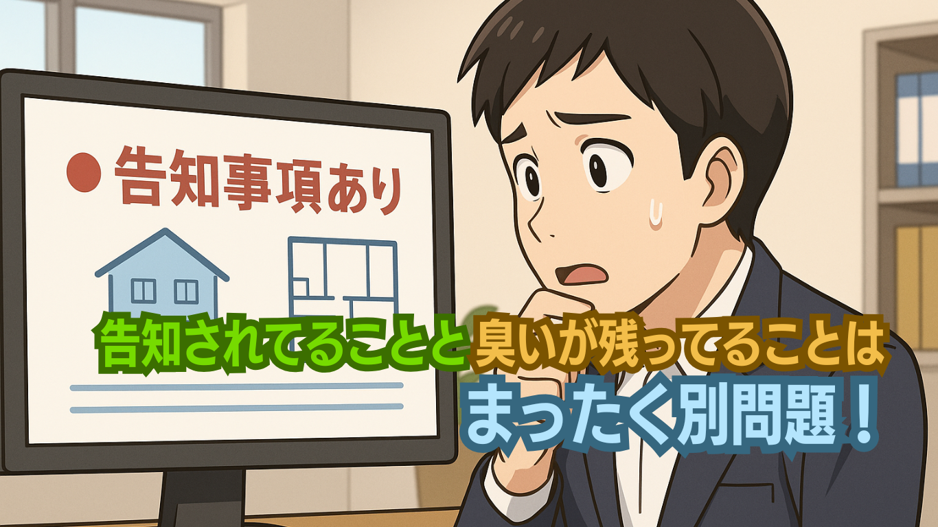 孤独死臭の残留は完全な瑕疵に該当
