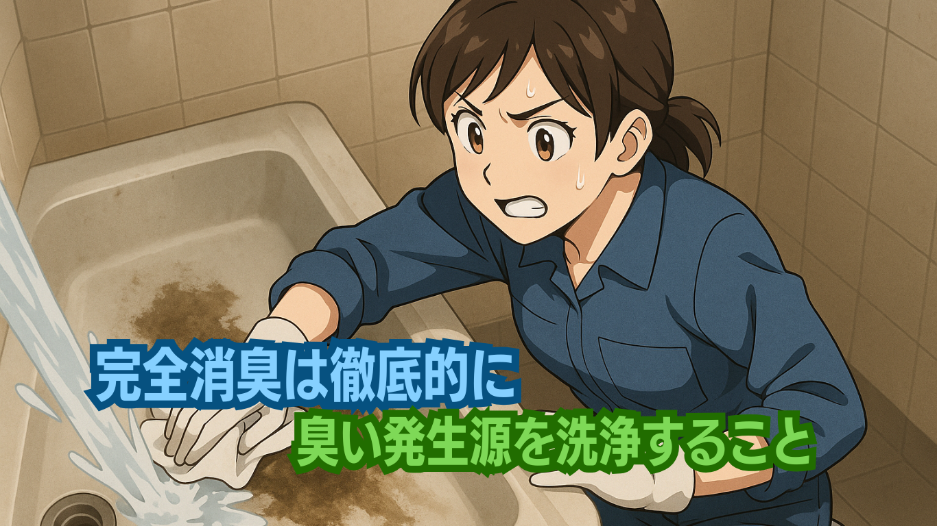 においは自然に消えない