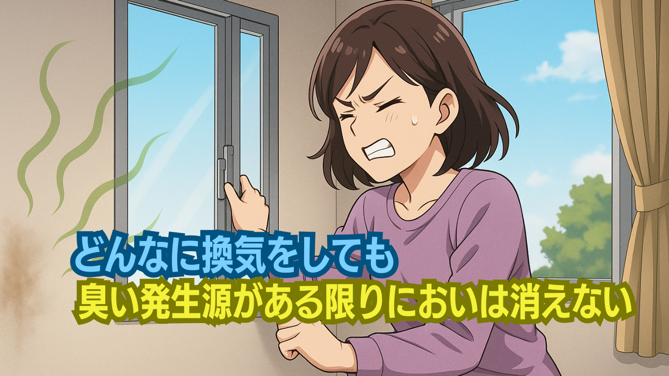 換気で消えるほど消臭は甘くない