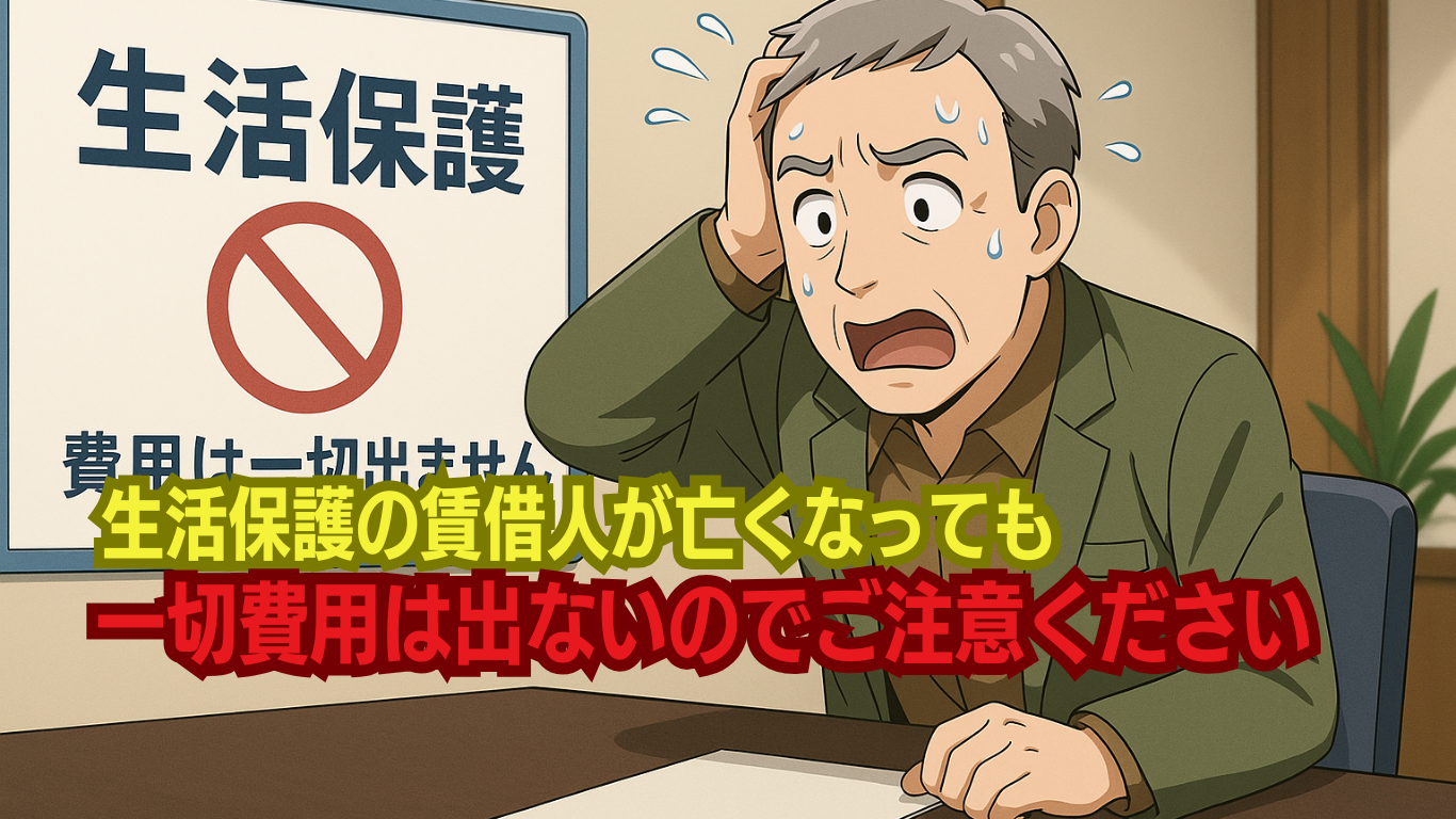 生活保護者が死んでも公費で特殊清掃費は出ない