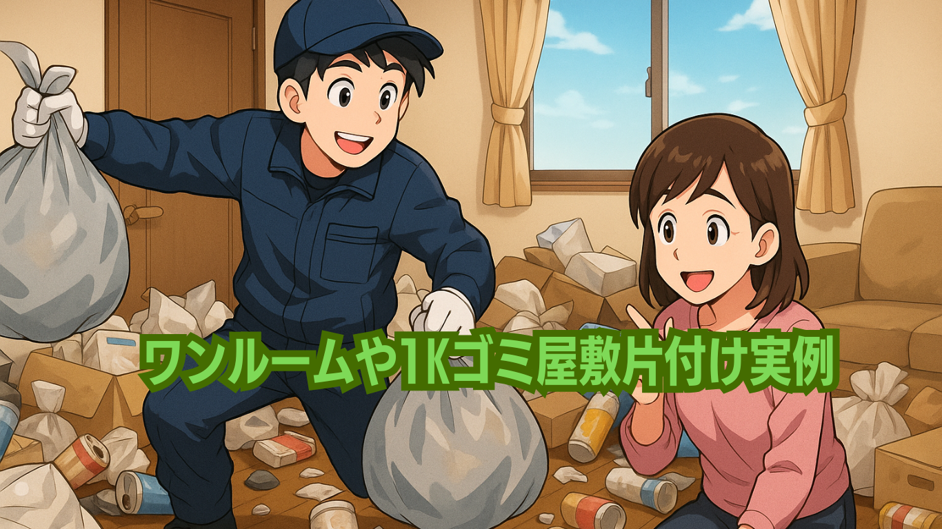 ゴミ屋敷や汚部屋片付け料金計算方法